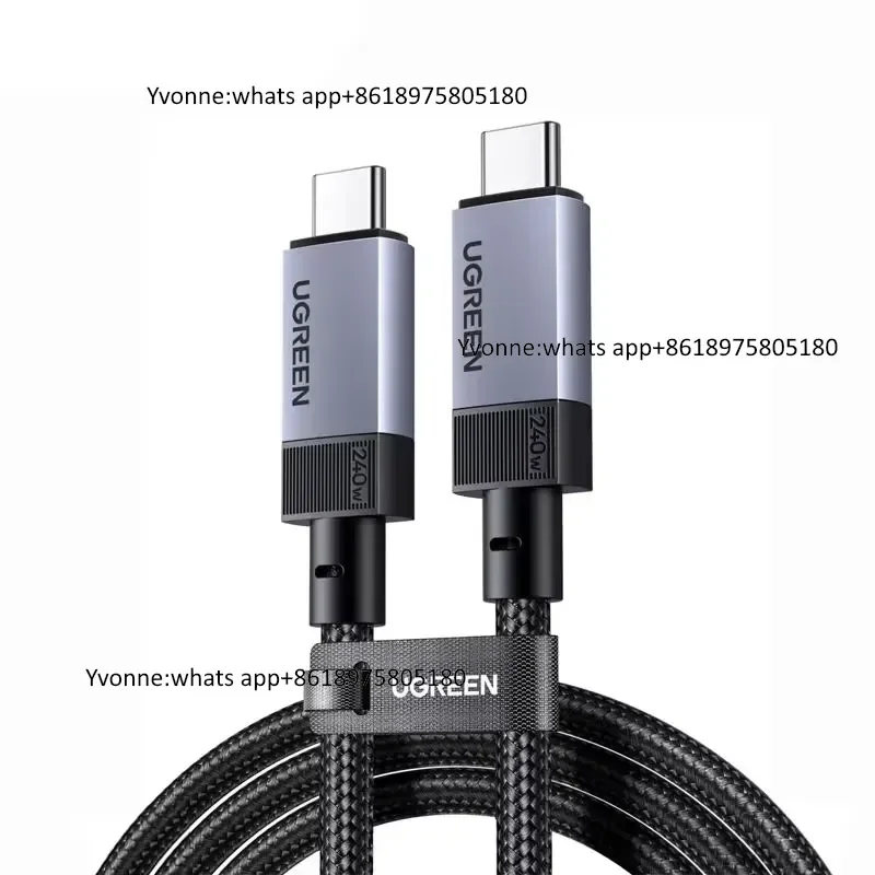 240W USB C Cable GEN2 10Gpbs 4K 60Hz 60Hz Video Output Fast Charging Data Cable USB3.2 Data Transmission Cable
