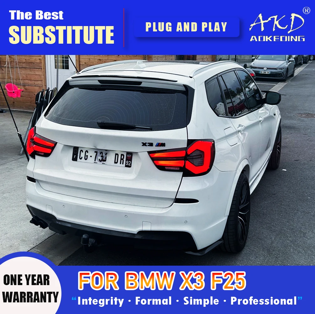 

AKD Tail Lamp for BMW X3 F25 LED Tail Light 2010-2017 F25 Rear Fog Brake Turn Signal Automotive Accessories