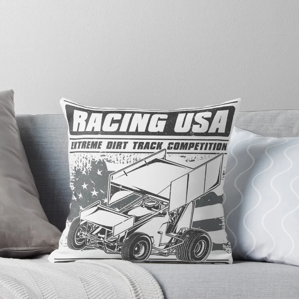 

Sprint Car Racing USA Throw Pillow Luxury Cushion Cover bed pillows pillow