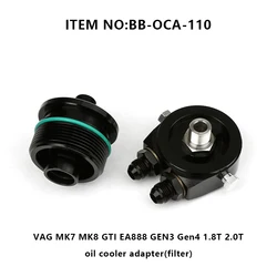 Battlebee  Accessories Engine Oil Cooler Adaptor Thermostar Enfriador De Aceite For Audi Vw EA888 Gen3 1.8T 2.0T AN10 BB-OCA-110