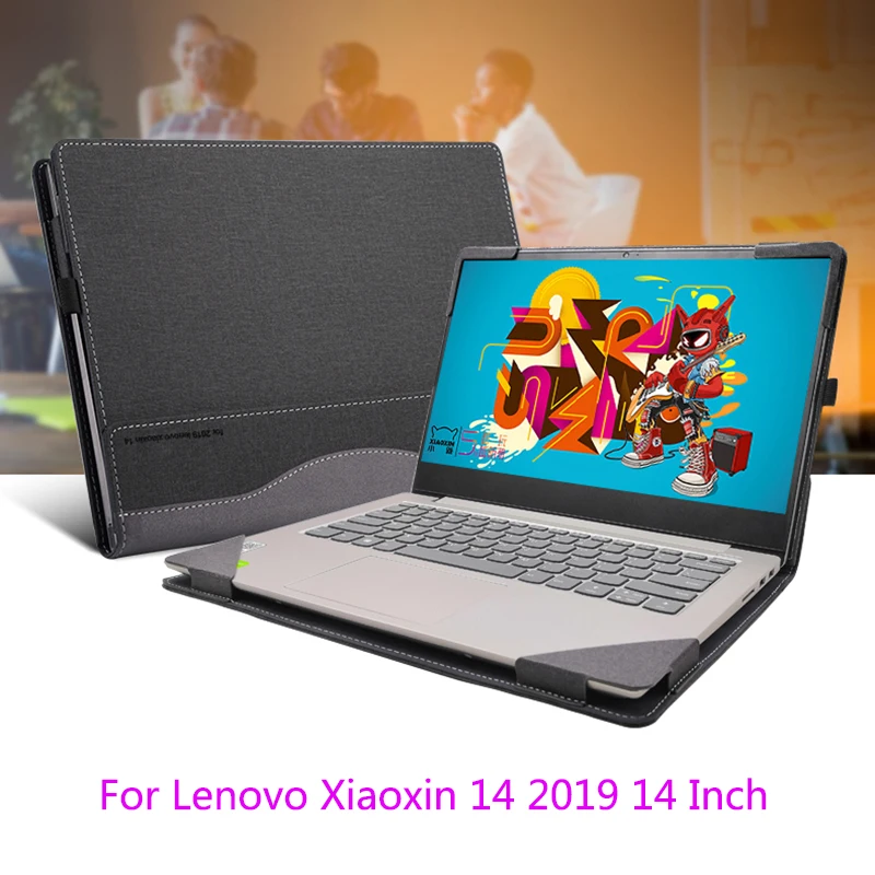 

Laptop Case For Lenovo Xiaoxin 14 2019 Split Portable PU Leather Protective Cover For 14 Lenovo Xiaoxin 2019 Laptop Sleeve Gift