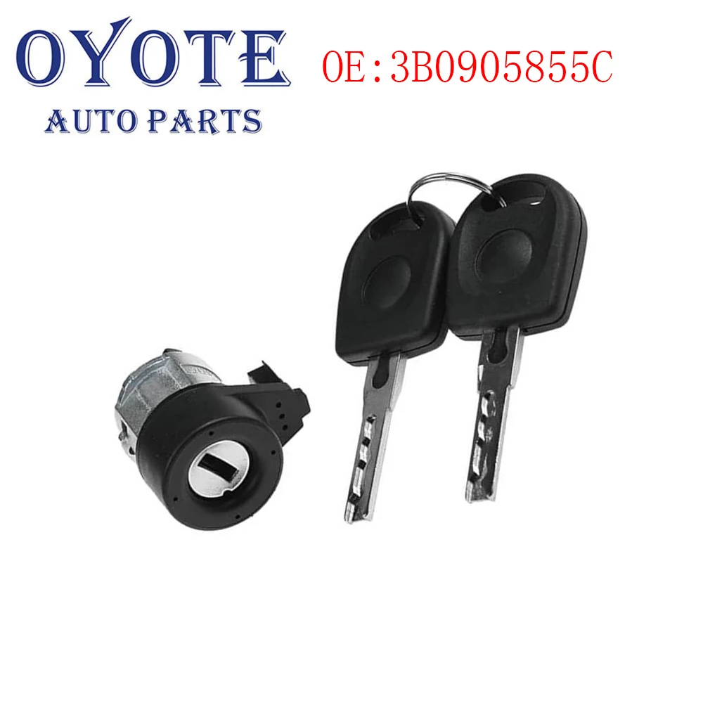 

OYOTE цилиндр замка стартера зажигания с ключами для VW Passat Seat Bora Golf IV Audi A2 A3 A4 A6 A8 3B0905855C