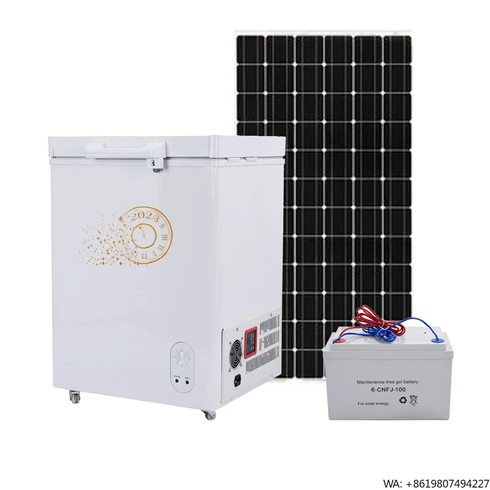 Single Door 88L Mechanical 12V24V DC Quality Compressor Cooling Ice Cream 600a/134a Refrigerant Solar Deep Chest Freezers