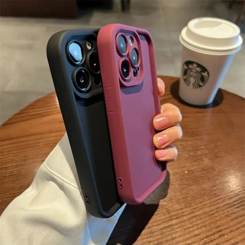 Luxus Candy Farbe Weiche TPU Fall Für iPhone 17 Air 16 14 15 Pro Plus 13 12 11 Pro max 16e Stoßfest Silikon Telefon Abdeckung Fundas