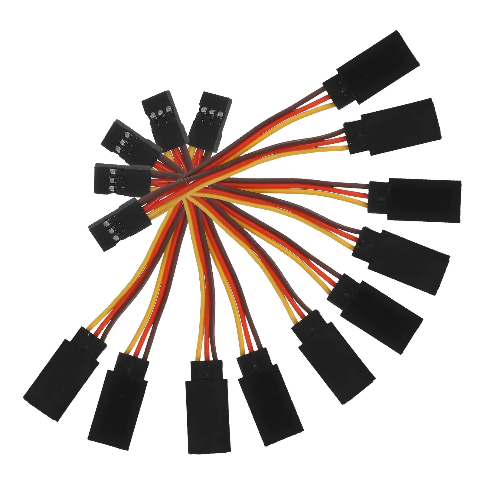 5Pcs Short Y-Shaped Servo Extension Wire High Density Signal Transmission for Rc Car Helicopter Rc Car Extension Lead Wire