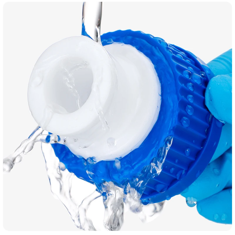 

5 pieces GL45 adapter standard screw 14/19/24/29 blue cap reagent bottle adapter