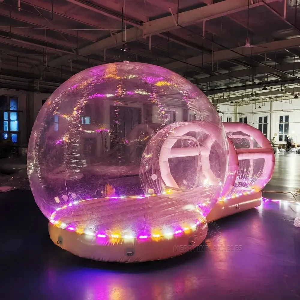 

LED light Colorful Bubble House with Bouncing Bubble Dome Balloon House with Changeable Color Light Decoration Bubble tent