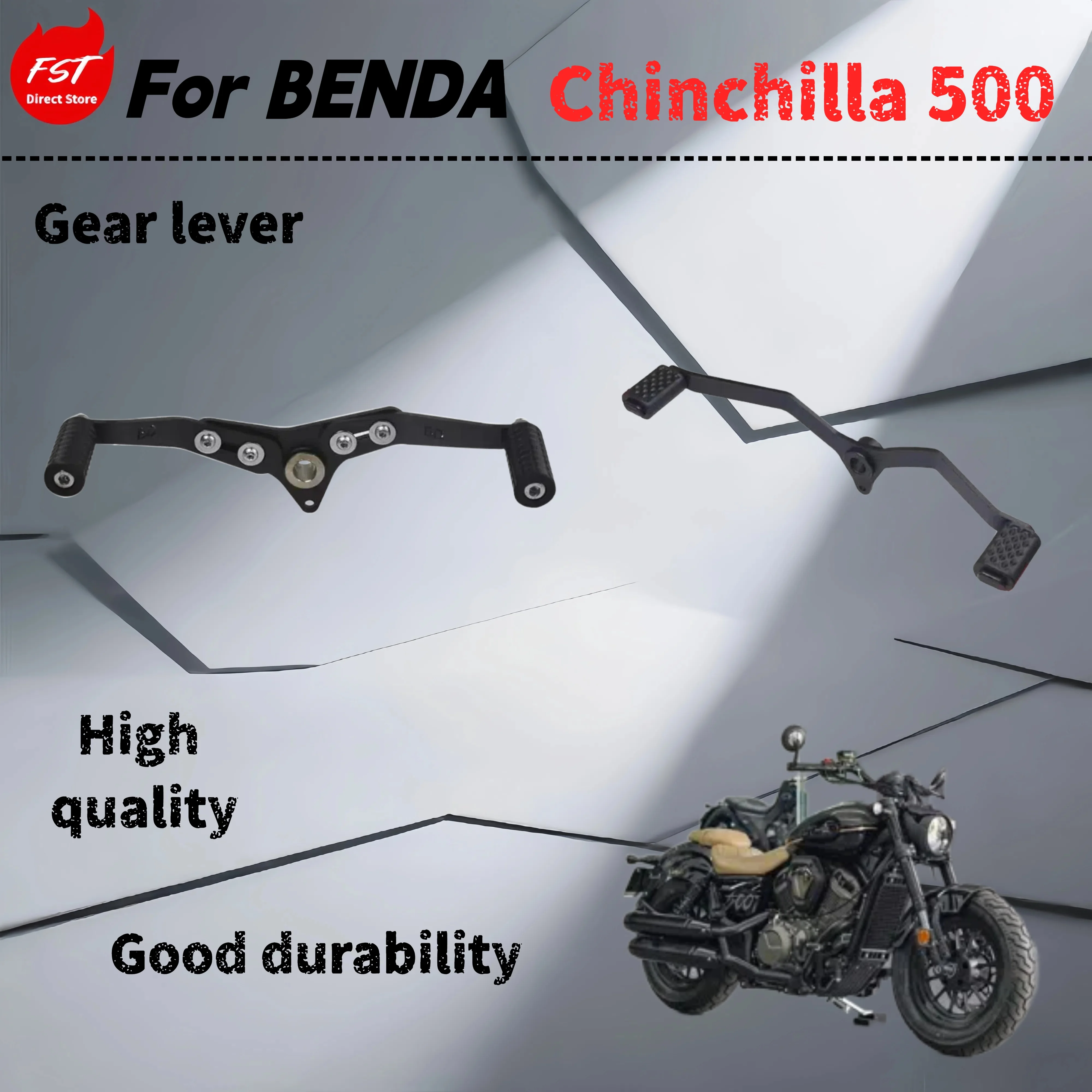

For Benda Chinchilla 500 mods front and rear stepbar shift levers non-destructive installation