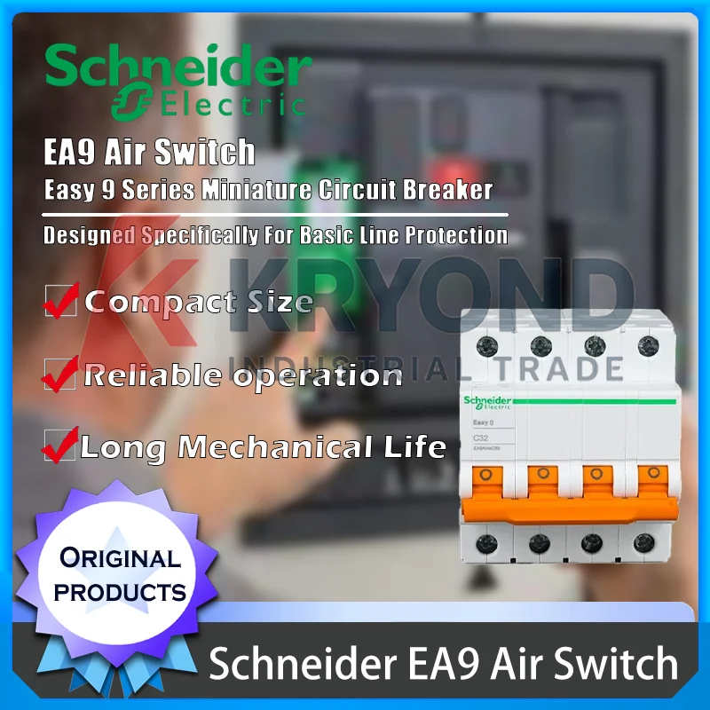 

Schneider EA9 Air Switch for Circuit Protection Overload and Short Circuit Safety Provides Operation Durable Performance