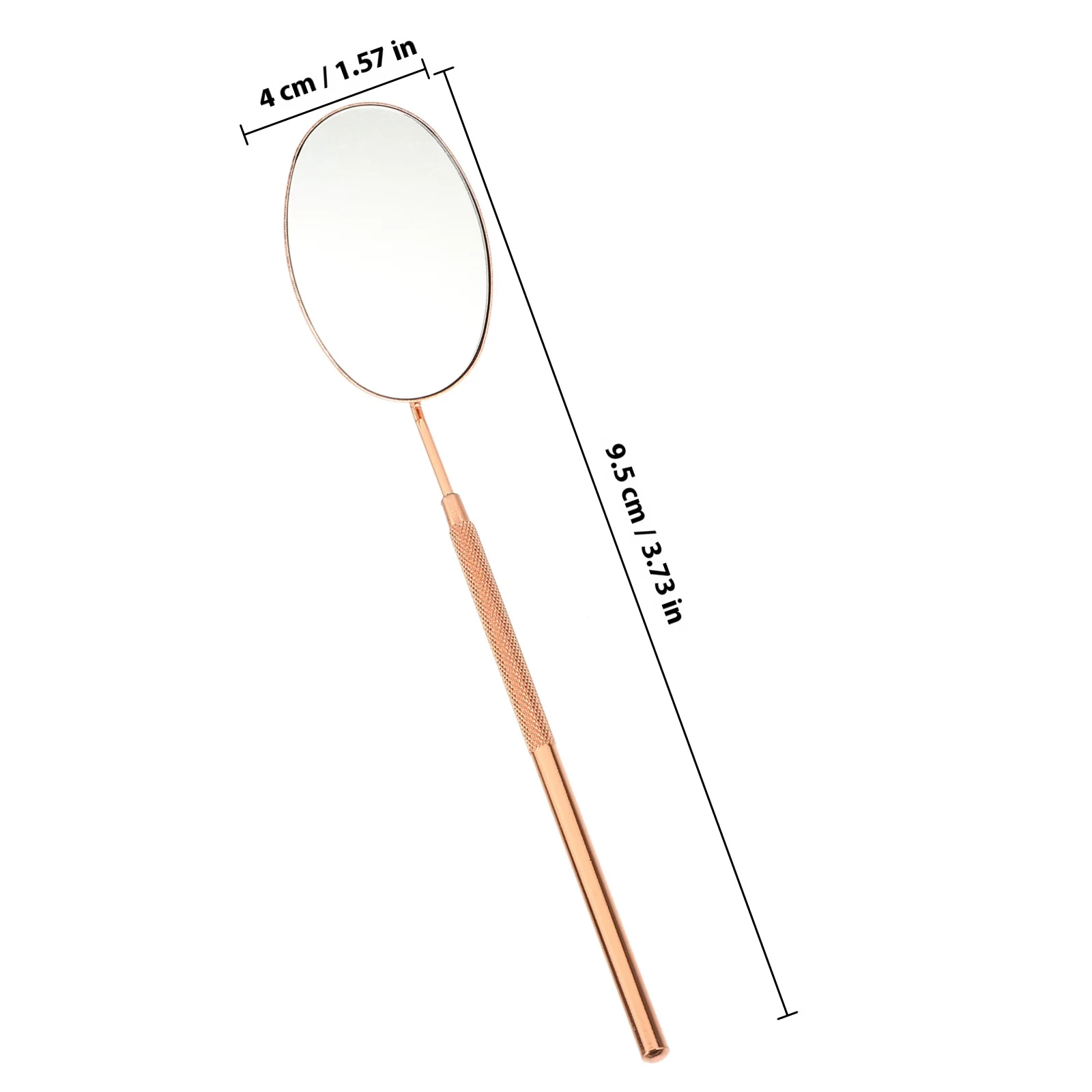 Lash Extension Mirror Premium Stainless Steel Eyelash Mirror for False Lashes Application Angled Design Portable Beauty