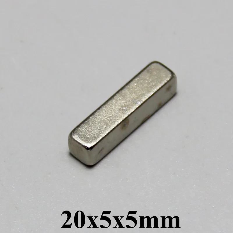 20x5x5mm Strong Magnet Block Rectangular Magnets 20*5*5 mm For Home Refrigerators, Offices DIY 20x5x5