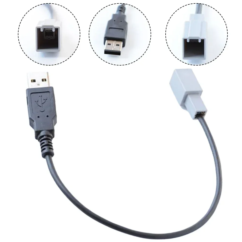 12V USB Adaptor IMC Audio USB Adaptor For Car Radio Anti-corrosion Black Color Direct Installation Easy To Use