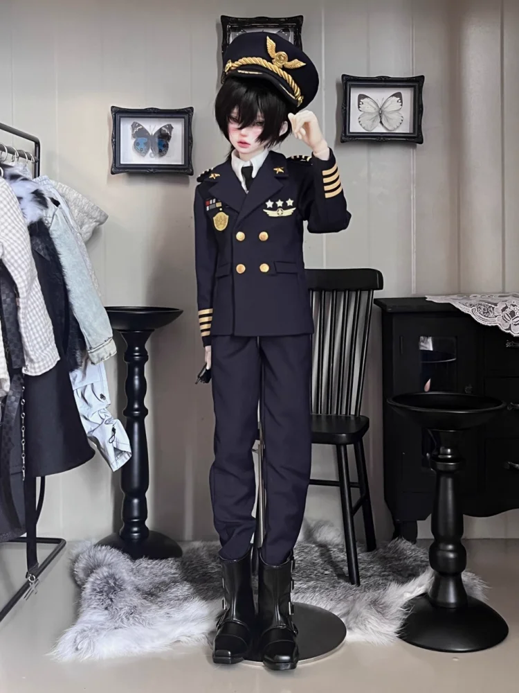 

Одежда для кукол BJD для куклы 1/4, модная форма капитана, комплект одежды, аксессуары для одежды для кукол (только одежда, без куклы)