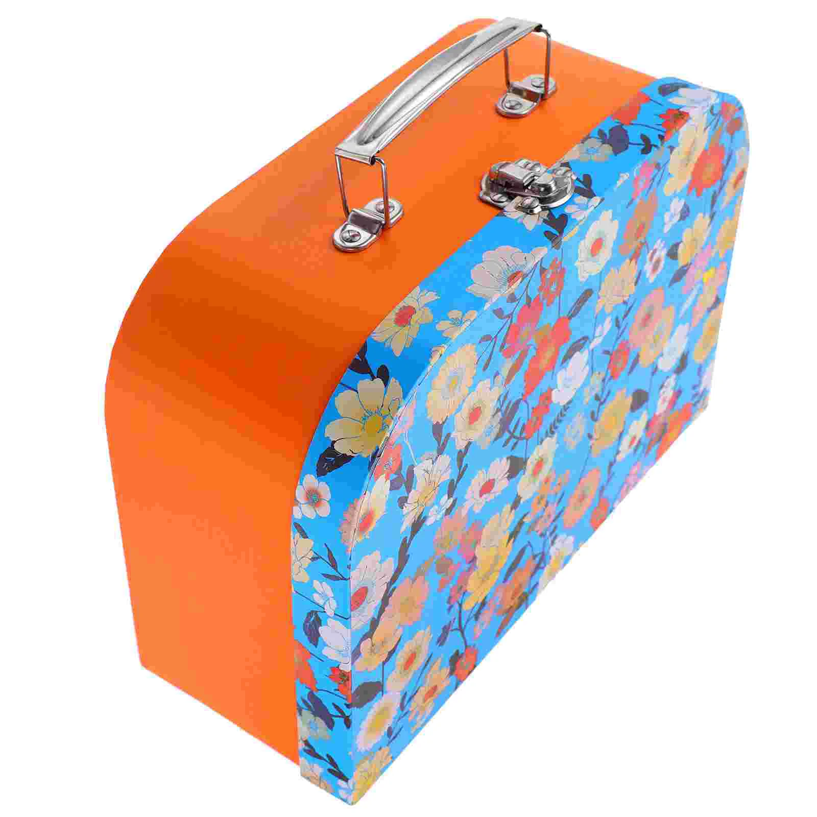 

Lid Storage Suitcase Goodie Boxes Decorative Stationery Make up Bag for Traveling