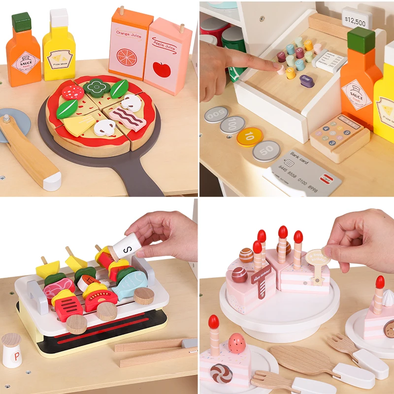 New Wooden Children Danish Aristocrat Simulation Kitchen Set Every Wooden Kitchenware Shop