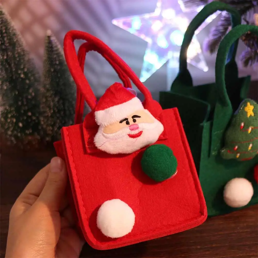 Candy Bag Christmas Candy Bag Christmas Santa Christmas Treat Bags Cartoon Cute Children's Candy Bag /Children