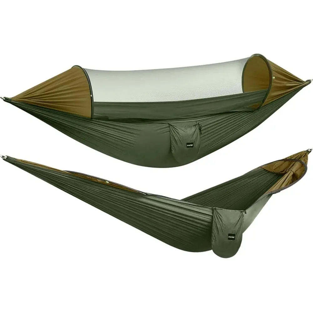 

Large Camping Hammock with Mosquito Net and Rain ly- 2 Person Portable Hammock with Bug Net and Tent Tarp or Outdoor Hiking Camp