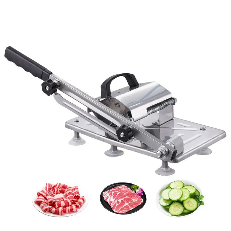 

Frozens Meat Cutter Meat Slicer Machine Stainless Steel Meat Cutter Food Slicing Machine Beef And Mutton Roll Meat Cleavers For