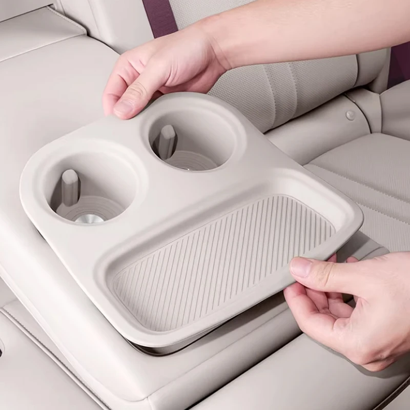 

Для Xiaomi YU7 2025 2026, задний рукав для чашки, два ряда, силиконовые накладки на подлокотник, детали салона автомобиля