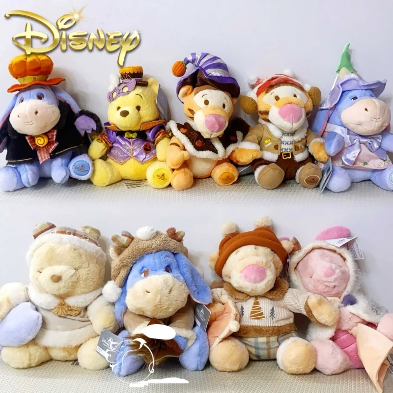 

Original Disney Winnie The Pooh Tigger Halloween Doll Christmas Toys Cute Soft Animals Cartoon Birthday Toys Gifts Girls Boys