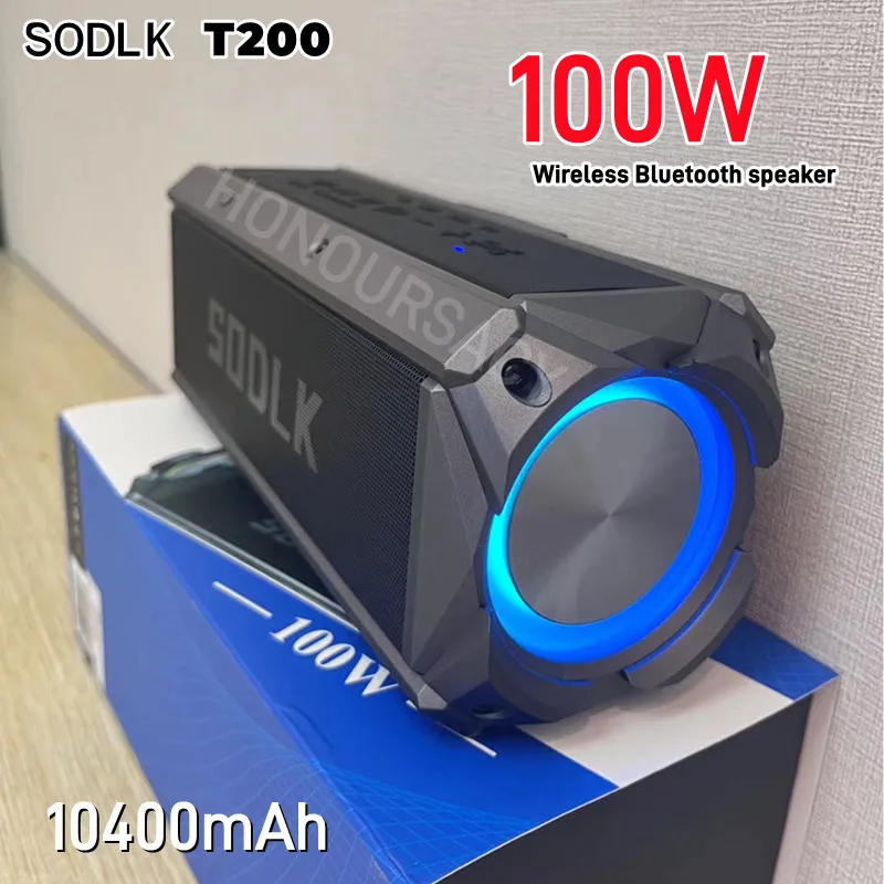 

Caixa De Som 100W High Power Speaker Home Theater TWS 3D Stereo Subwoofer Sound Box Outdoor Wireless Portable Bluetooth Speaker