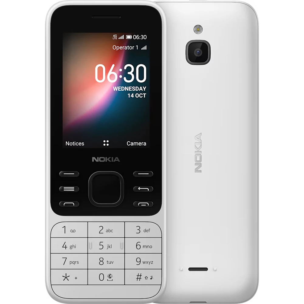 Nokia 6300 2020 4G Backup Phone 2SIM 1500mAh WiFi 2.4-inch FM Radio 3.5mm MP3 Bluetooth 4.0 Nokia 6300 Used Phone Unlock Finland