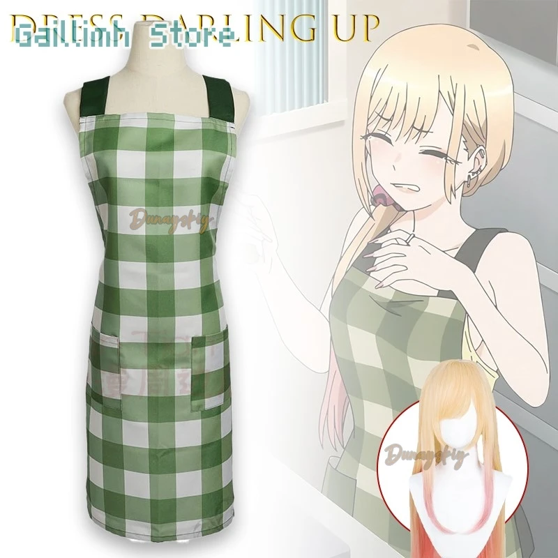 

Китагава Марин аниме косплей женские аксессуары зажим для ушей браслет ожерелье кольцо фартук Хэллоуин вечерние