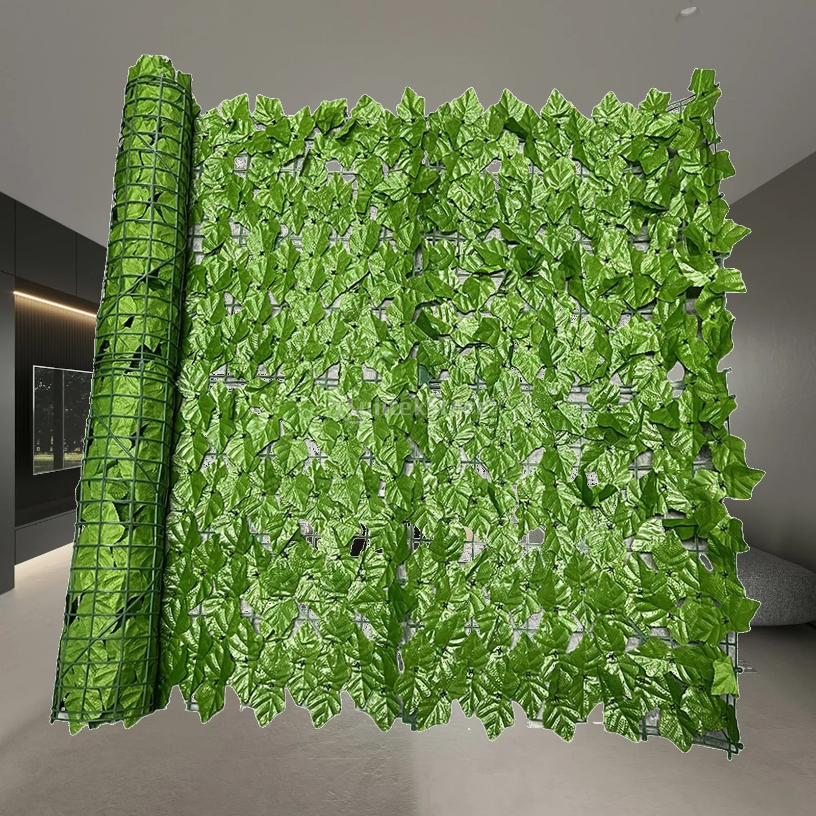 Faux Leaf Fencing Panel Decorative Privacy Screen Outdoor Green Wall Partition for Terrace Yard Balcony Area