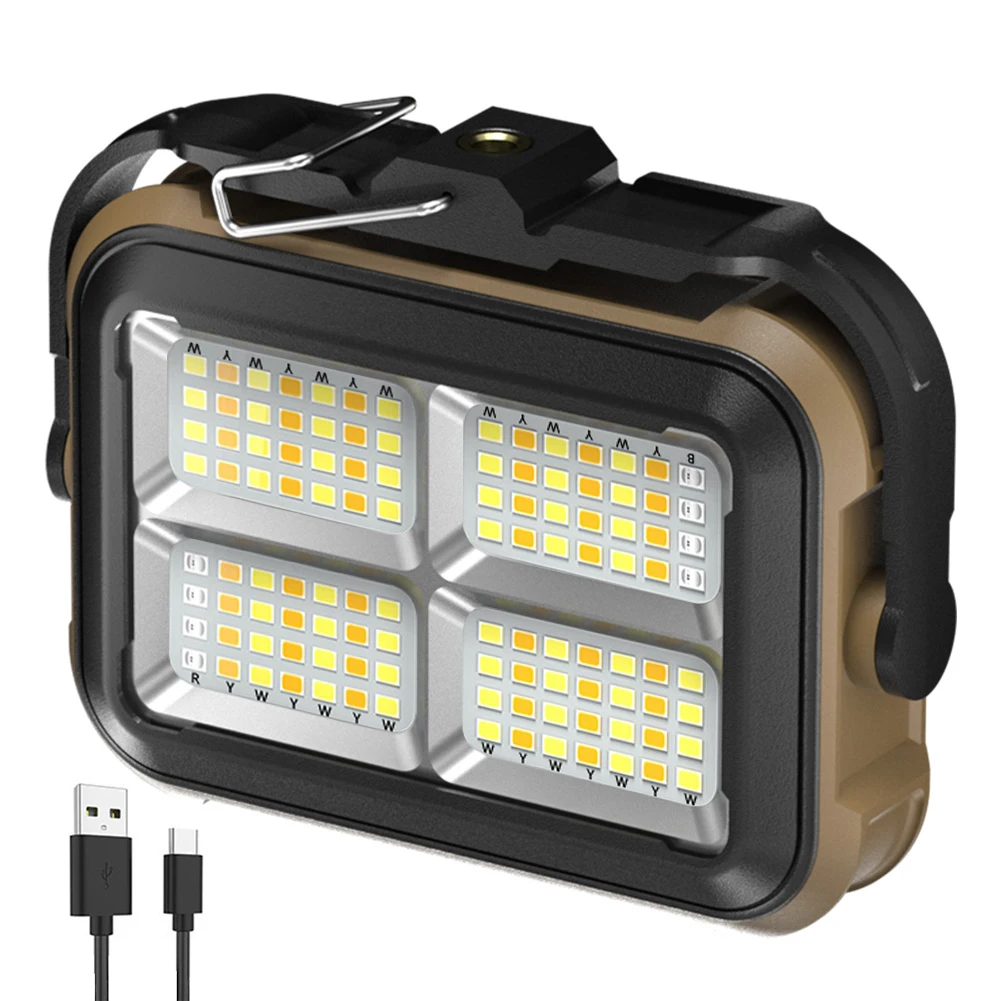 

Перезаряжаемый солнечный фонарь, портативный светодиодный прожектор-рефлектор, строительный светильник, аварийный рабочий фонарь для ремонта