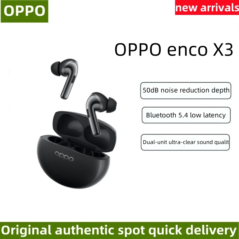 [New] OPPO Enco X3 Bluetooth Headset New wireless active noise reduction in-ear headphones original.