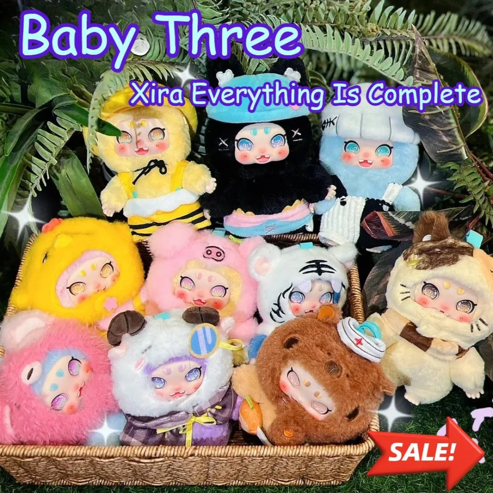 

Baby Three Xira Everything Bureau Series Blind Box mystery Box Vinyl Doll Backpack Pendant Fashion Toy Collectible Surprise Gift