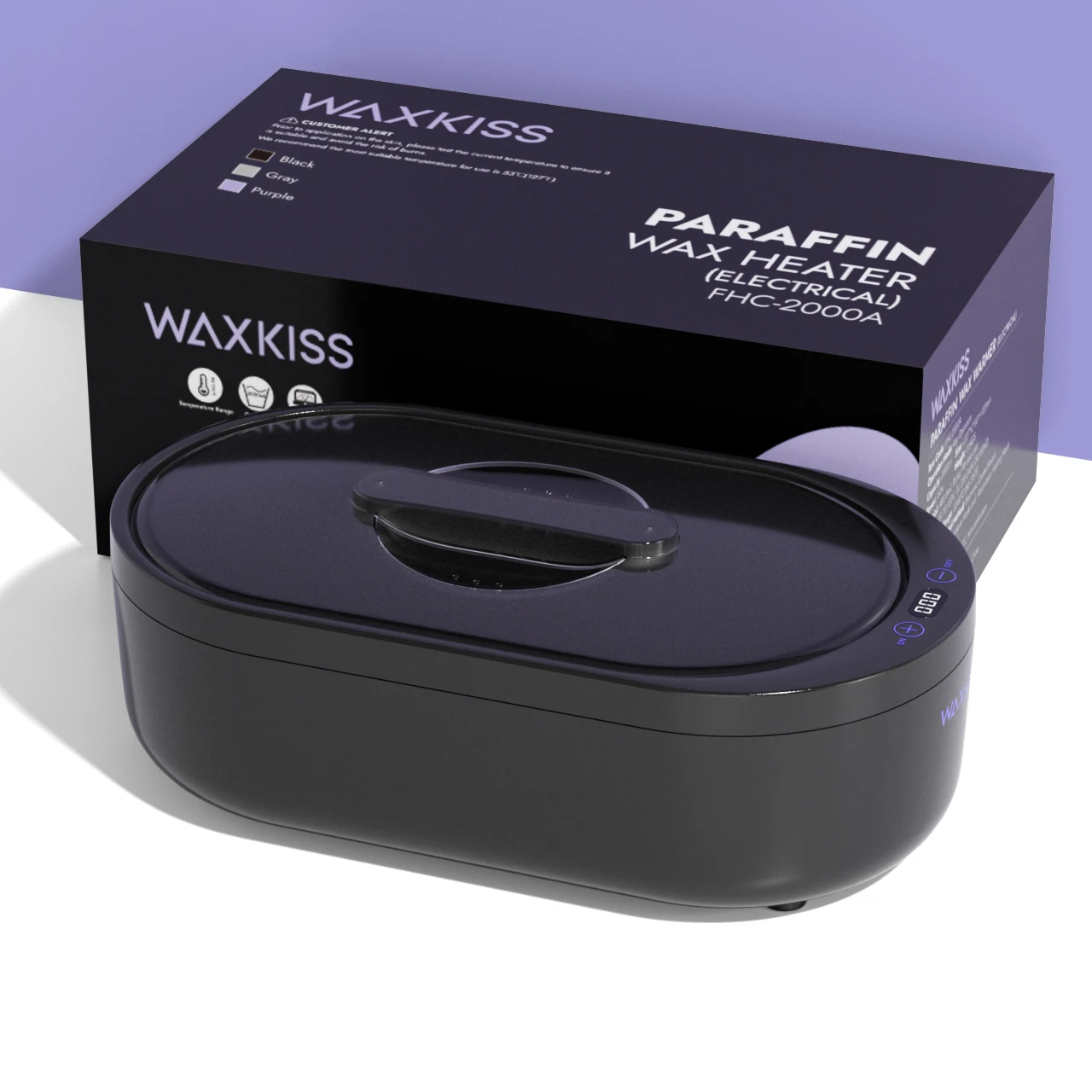 WAXKISS 2000ML Single Paraffin Wax Heater, PP Material Paraffin Bath Warmer for SPA Hand & Foot Care, Great Gift for Elders