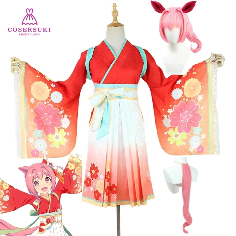 Uma Musume Pretty Derby Haru Urara Saku Sakura disfraz Cosplay Halloween Navidad traje de convención