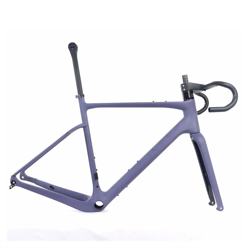 

GF20 Purple Matte Integrated Handlebar with Stem Warranty 2year Cyclocross Bike Frame Gravel Bike Frameset