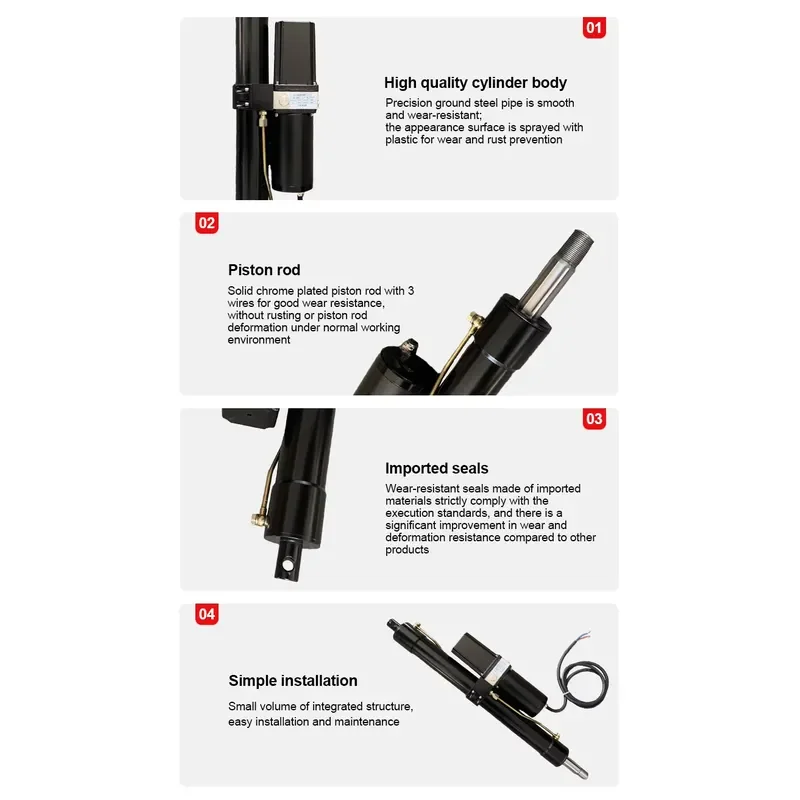 Fully Enclosed Hydraulic System Linear Actuator Electric Hydraulic Cylinder Hydraulic Power Pack