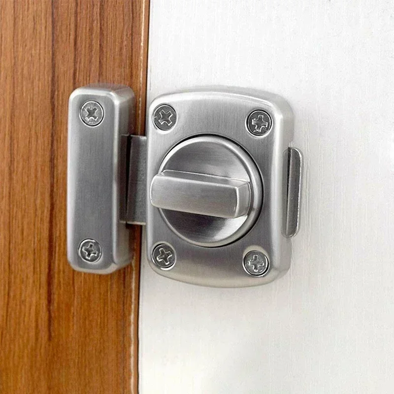 WC Latch Vacant Engaged Door Lock Toilet Shower Cubicles & Bathroom Turn Twist Bolt Privacy Catch Latch Easy Installation