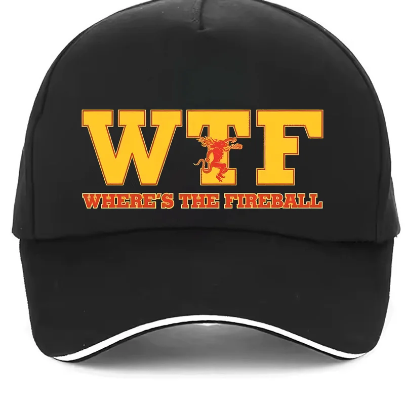 WTF Where'S The Fireball? Fireball Cinnamon Whisky Drinking Mens Hats Cap Men Caps Women Summer Hat Caps Men Baseball Cap Men'S