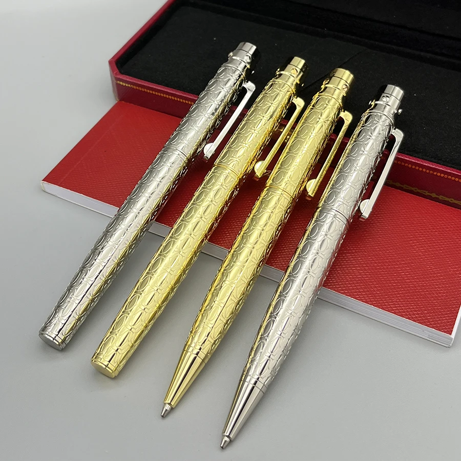 Classic Gold Silver Clip Luxury CT Ballpoint Pen Santos Series Ball Pens High Grade Writing Stationery Office Supplies