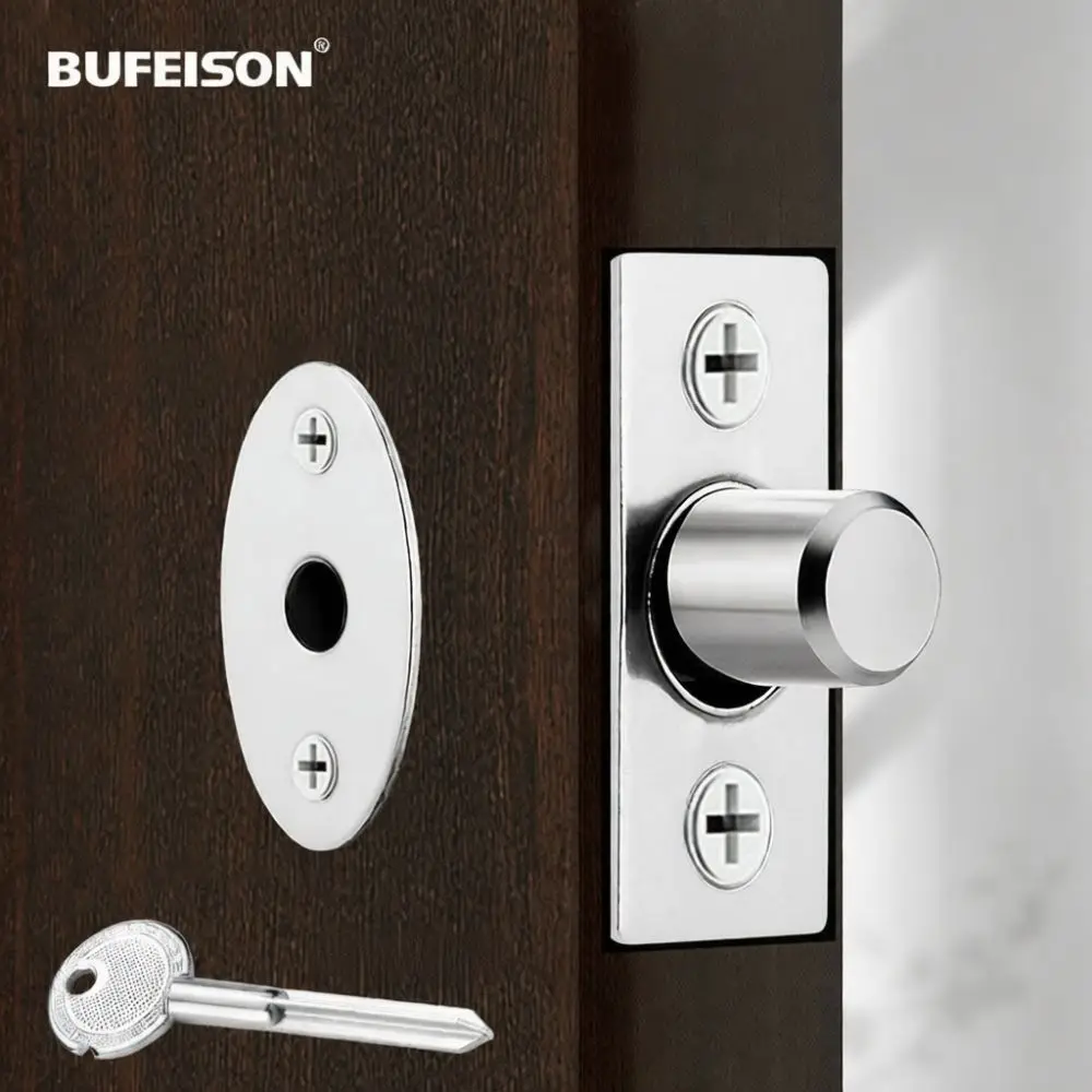 Minimalist Stainless Steel Hidden Door Latch For BUFEISON Pipe Well Inspection Access Panel Fire Rated Security