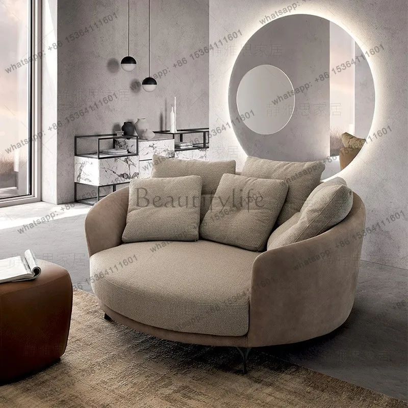 Individual Round Living Room Sofas Minimalist Single Lounge Luxury Living Room Sofas Ergonomics Comfortable Muebles Furniture