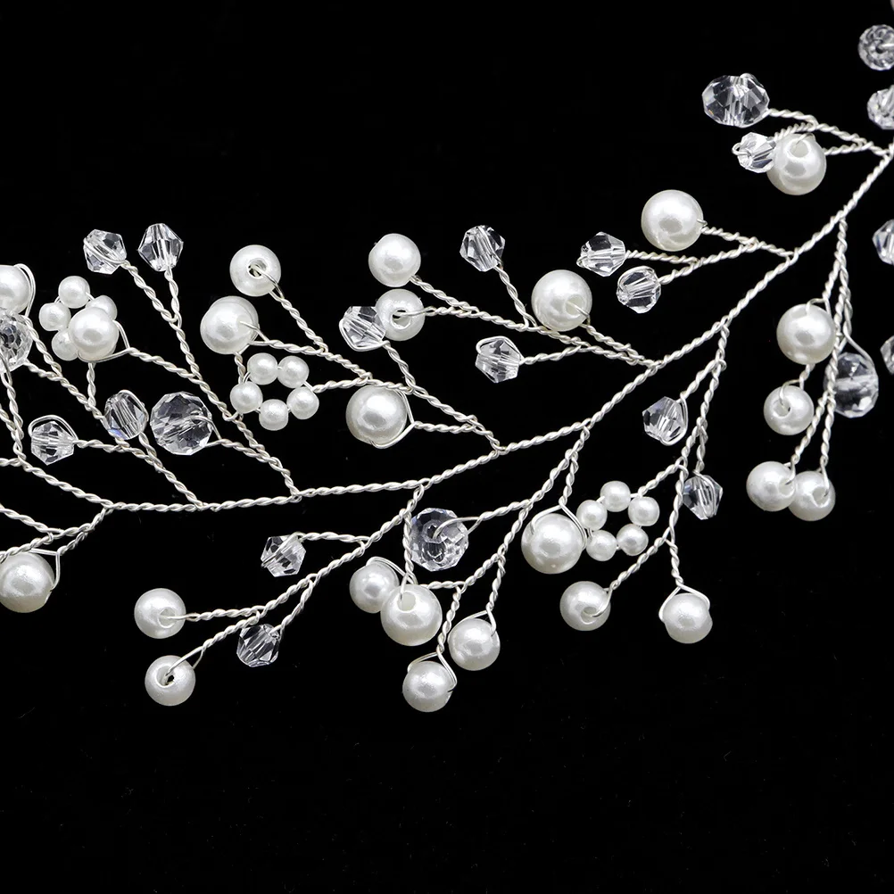 

Pearl Headband Women Headdress for Wedding Gold Silver Bride Bridal Hair Accessories