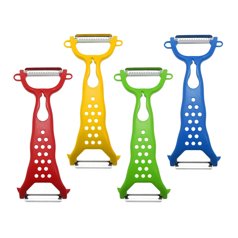 

5pcs Kitchen Tools Multi-function Grater Peeler Kitchen Vegetable Carrot Gadgets Fruit Paring Knife Double Head Peeler