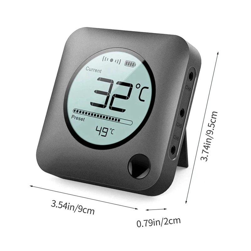 BBQ Cooking Food Thermometer Bluetooth Smart Safe Grill Thermometer With Timer Temperature Alarm For BBQ Oven Cooking