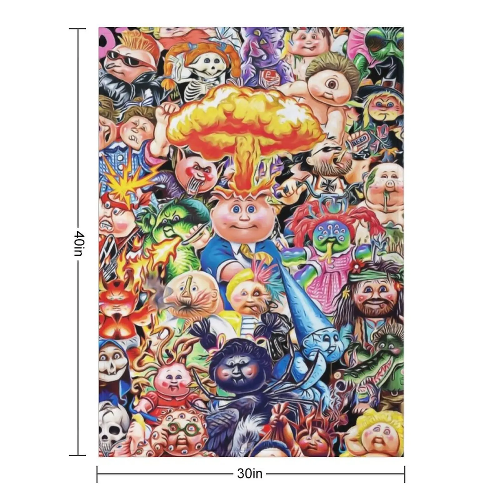 Garbage Pail Kids (Special edition) Throw Blanket Soft Plush Plaid Baby anime Weighted Blankets