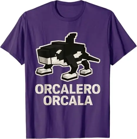 لوس Orcalitos-مضحك الإيطالية Brainrot الاطفال Orcalero Orcala تي شيرت الفكاهة Y2k تصميم ألعاب الفيديو الجرافيك المحملة الزي الجدة هدية