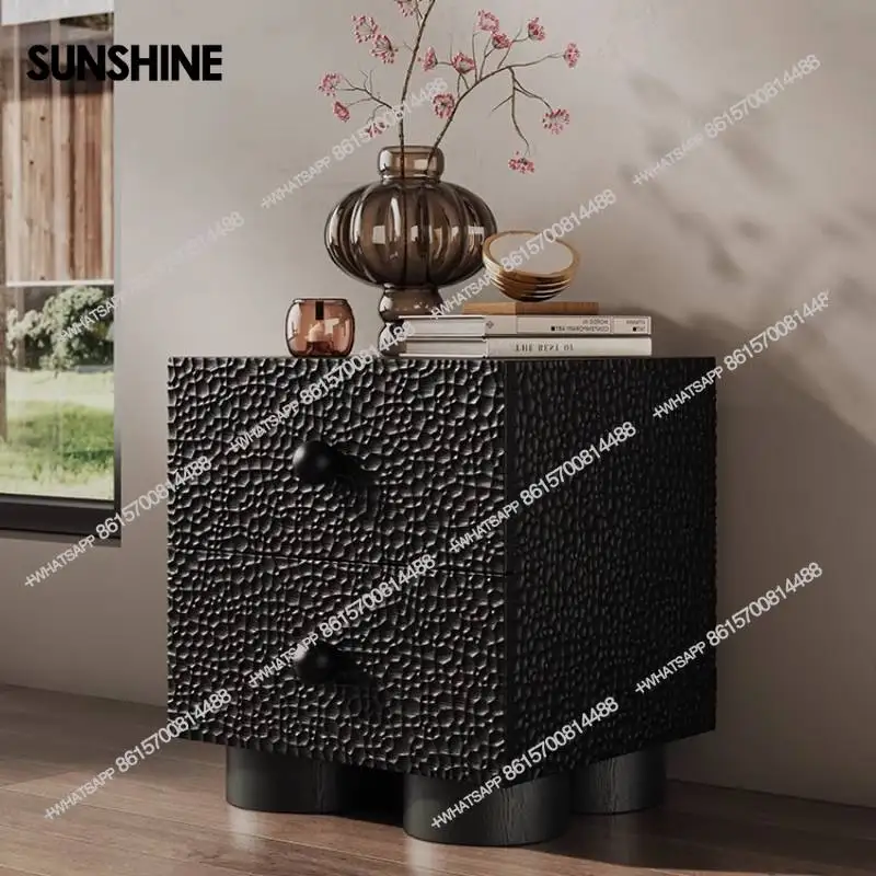 

Luxury Aesthetic Bedside Table Organizer Modern Black Dressers Bedside Table Sideboards Girls Mesitas De Noche Furniture
