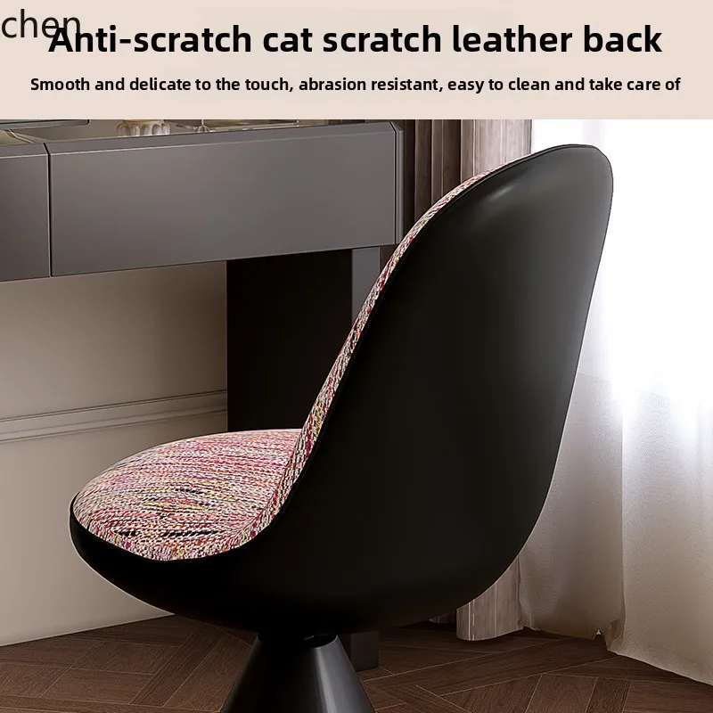 YFY  Makeup Rotating High-end Bedroom Dressing Table Chair with Soft Backrest for Girls view 3