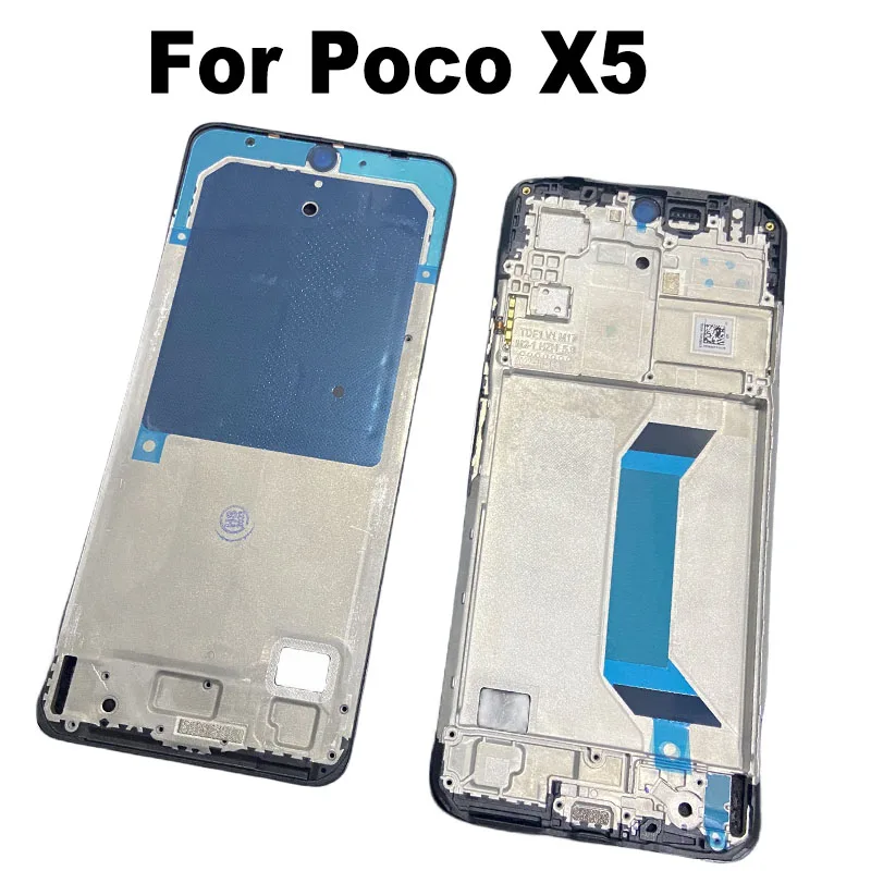 For Xiaomi Poco X5 5G Middle Frame LCD Front Frame HousingBezel Plate Replacement