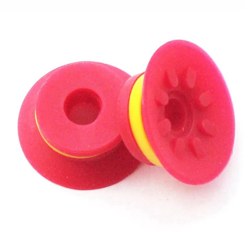 New-Industrial Flat Vacuum Suction Cup F Series Single-Layer Silicone Robotic Arm Accessory With Ribs,Pack Of 5 Pcs