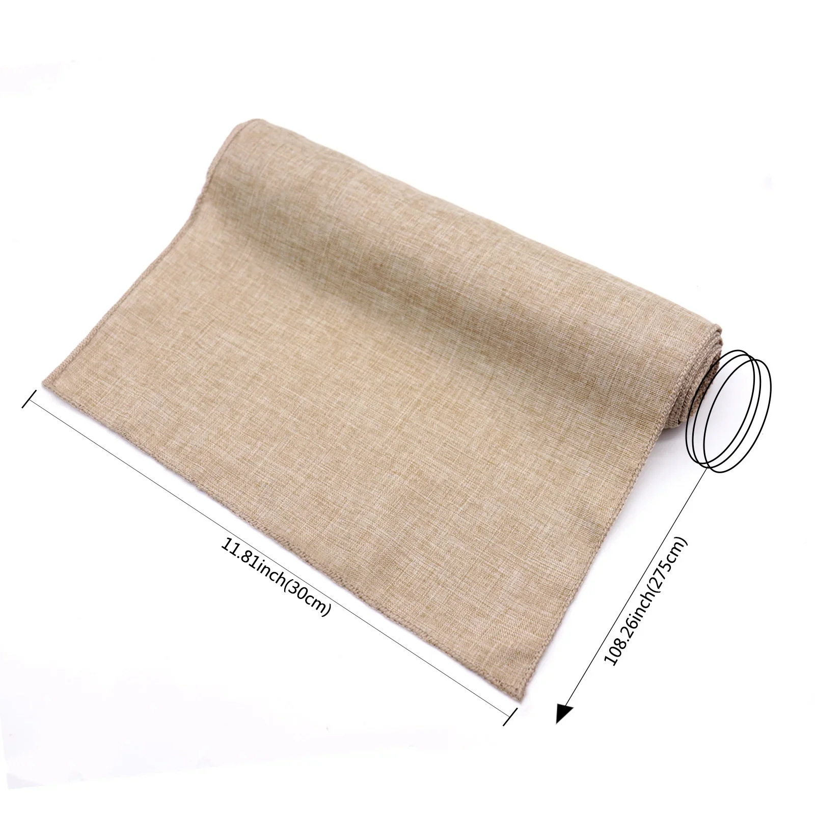 Linen Table Runner 100% Pure Linen Khaki Grey Table Runner Home Christmas Wedding Party Restaurant Dining Table Cloth Decoration